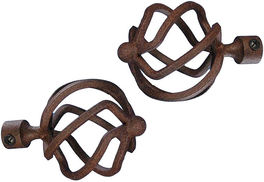 Liedeco Gardinenstangen-Endstück Helena, Gardinen, (Set, 2-St), günstig online kaufen