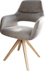 DELIFE Polsterstuhl Yago-Flex, mit Armlehnen Holzgestell günstig online kaufen