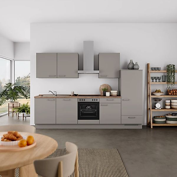 nobilia® Küchenzeile »"Laser I", Ausrichtung wählbar, Breite 300 cm« vormon günstig online kaufen