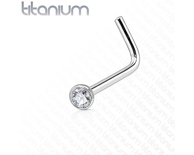 Order & Smile Schmuck Nasenpiercing Nasenstecker Titan: Nasenpiercing Steck günstig online kaufen