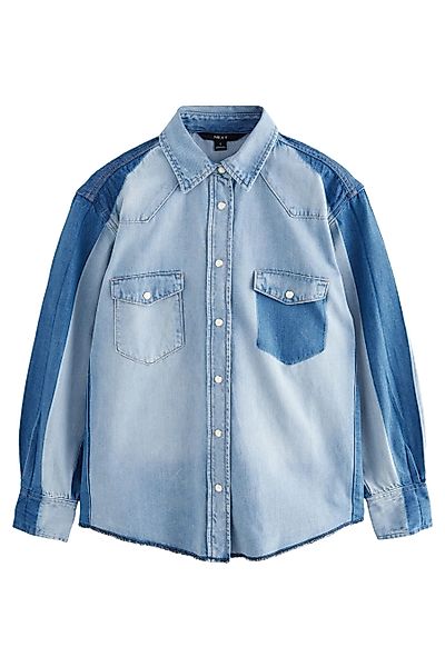 Next Jeanshemd Enge Jeansbluse im Westernstil günstig online kaufen