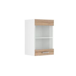 Vicco Glashängeschrank R-Line, Sonoma/Weiß, 40 cm günstig online kaufen