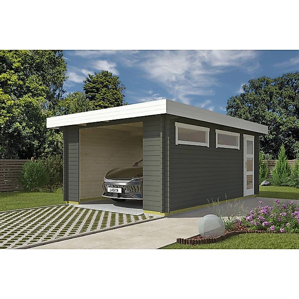 Lasita Garage Canberra 360 cm x 540 cm Grau-Grün günstig online kaufen