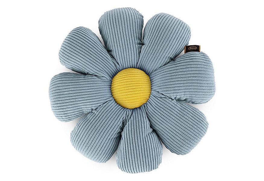 Eurofirany Dekokissen Flower Blumenkissen Kinderzimmer Rosa Blau Beige Kiss günstig online kaufen