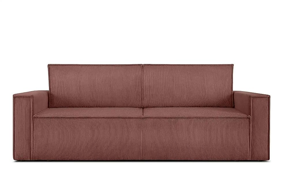 KONSIMO Einzelsofa  Napi ¦ rosa/pink ¦ Maße (cm): B: 228 H: 89 Polstermöbel günstig online kaufen
