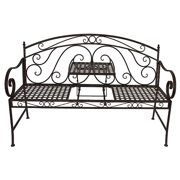 Gartenbank Saket 2-Sitzer Schwarz 96 x 146 x 53 cm günstig online kaufen