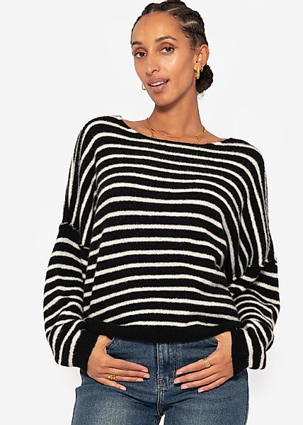 SASSYCLASSY Strickpullover Gestreiften Oversize Damen mit günstig online kaufen