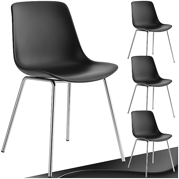 tectake Esszimmerstuhl Kunststoffstuhl (Set, 4 St), günstig online kaufen