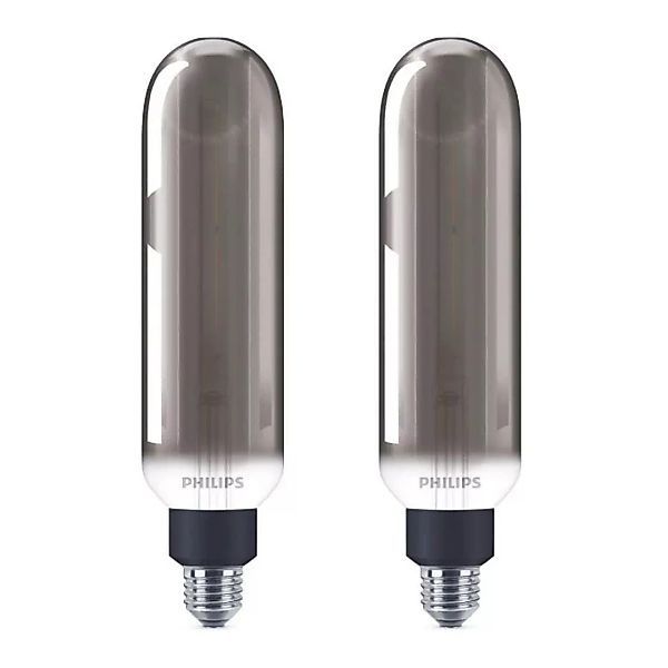 Philips LED Lampe ersetzt 25W, E27 Röhrenform T65, grau, warmweiß, 200 Lume günstig online kaufen