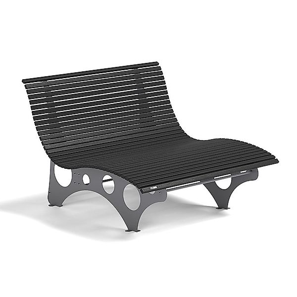 HOME DELUXE Doppelliege WPC Wellenliege NIRA günstig online kaufen
