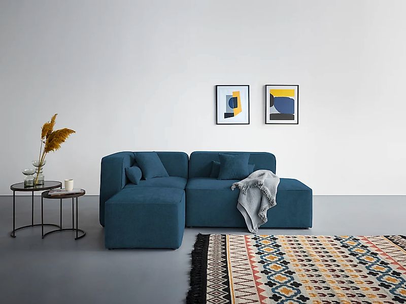 Home affaire Ecksofa "Sundstrup L-Form" Modulserie, individuelle Zusammenst günstig online kaufen