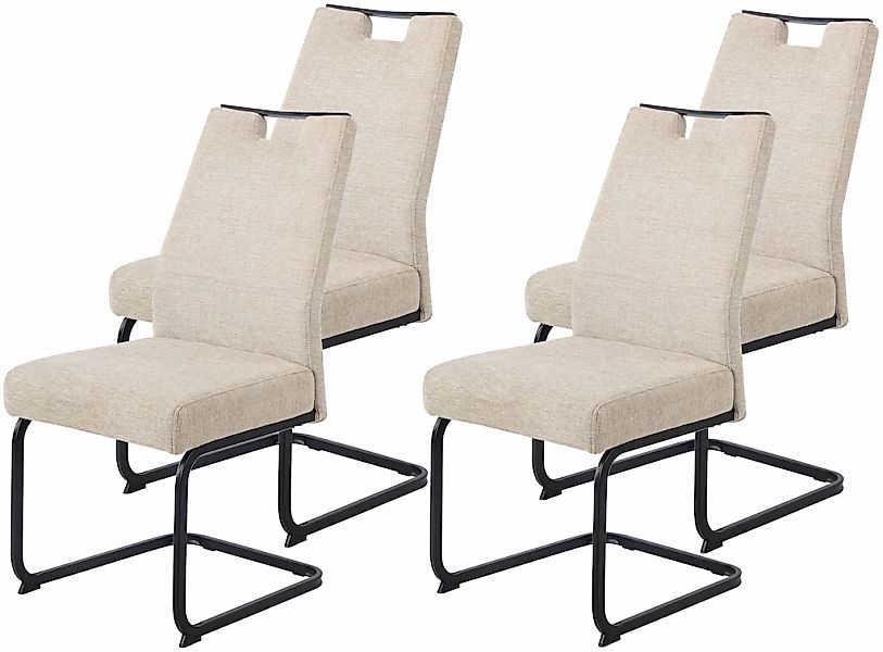 HELA Freischwinger "KERTIN" (Set) 4 Stk.XL Sitzbreite, Griff, Federkorb, 14 günstig online kaufen