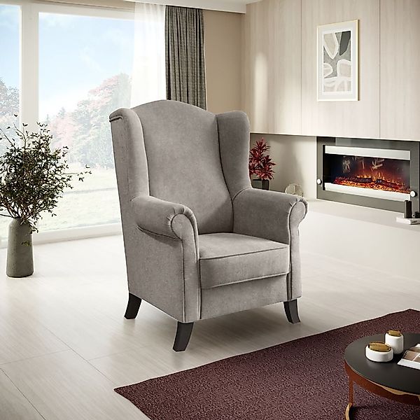 Beautysofa Ohrensessel Sessel Wohnzimmersessel Fernsehsessel LEONARDO günstig online kaufen