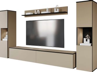 INOSIGN Wohnwand PARIS, Vitrine Türanschlag links/rechts günstig online kaufen