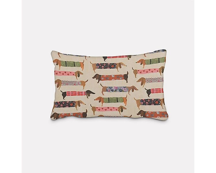 SCHÖNER LEBEN. Dekokissen SCHÖNER LEBEN. Kissenhülle Baumwollstoff Dachshun günstig online kaufen
