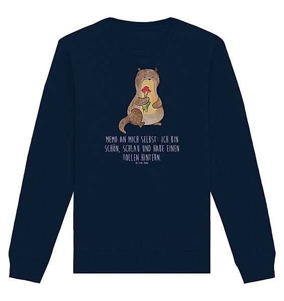 Mr. & Mrs. Panda Longpullover Größe XS Otter Blumenstrauß - French Navy - G günstig online kaufen