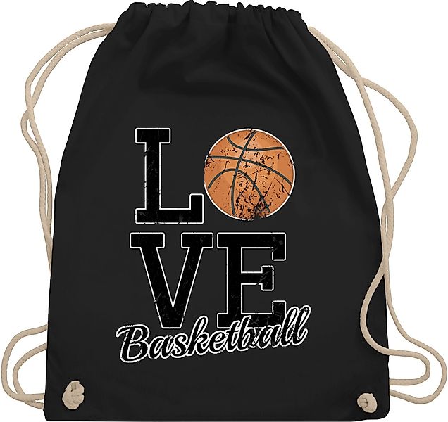 Shirtracer Turnbeutel Love Basketball, Basketball Trikot günstig online kaufen