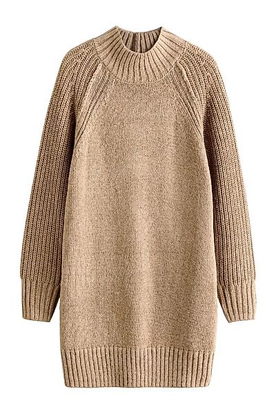 Next Strickkleid Glitzerndes Mini-Pulloverkleid mit Stehkragen (1-tlg) günstig online kaufen