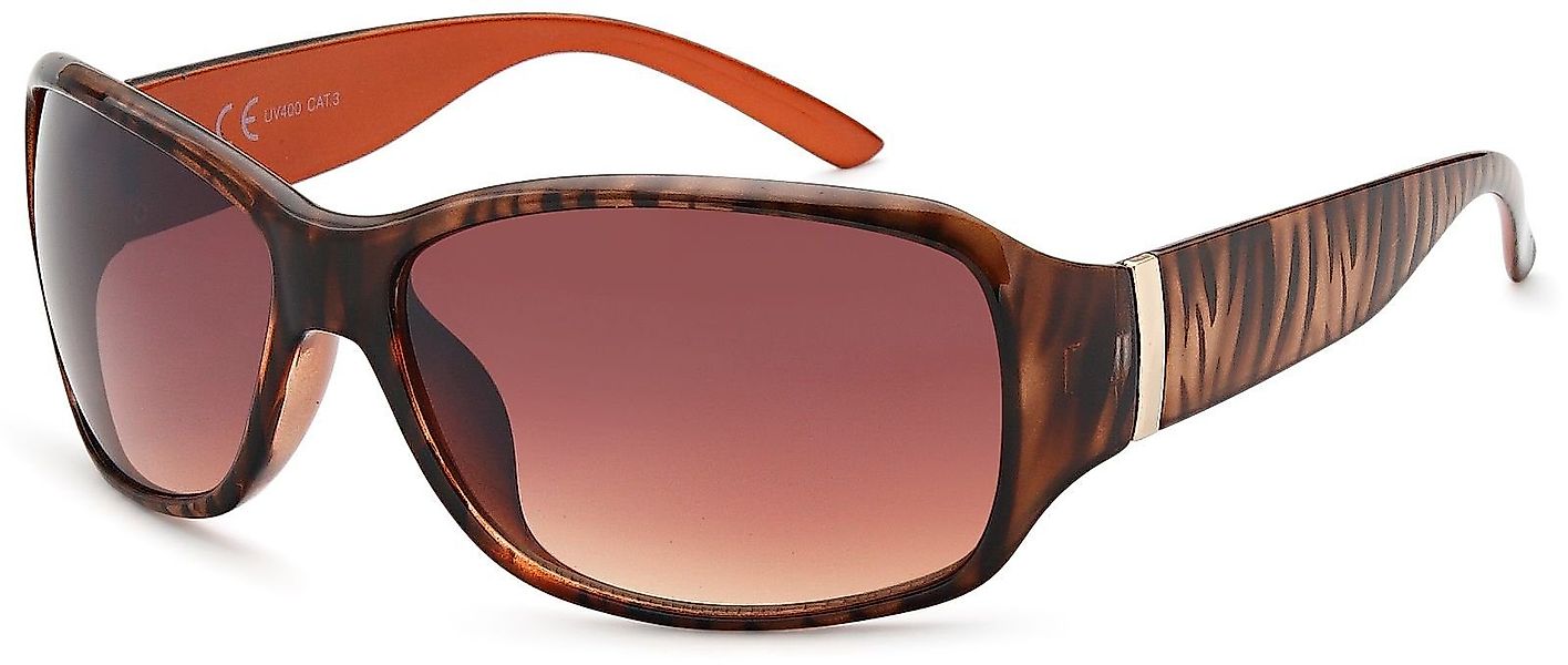styleBREAKER Sonnenbrille Sonnenbrille Schmetterlingsform mit Streifen günstig online kaufen