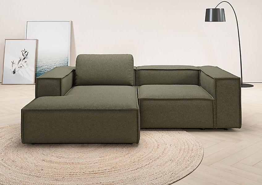Home affaire Ecksofa »Watertown, kompakte L-Form, 246 cm breite für kleiner günstig online kaufen