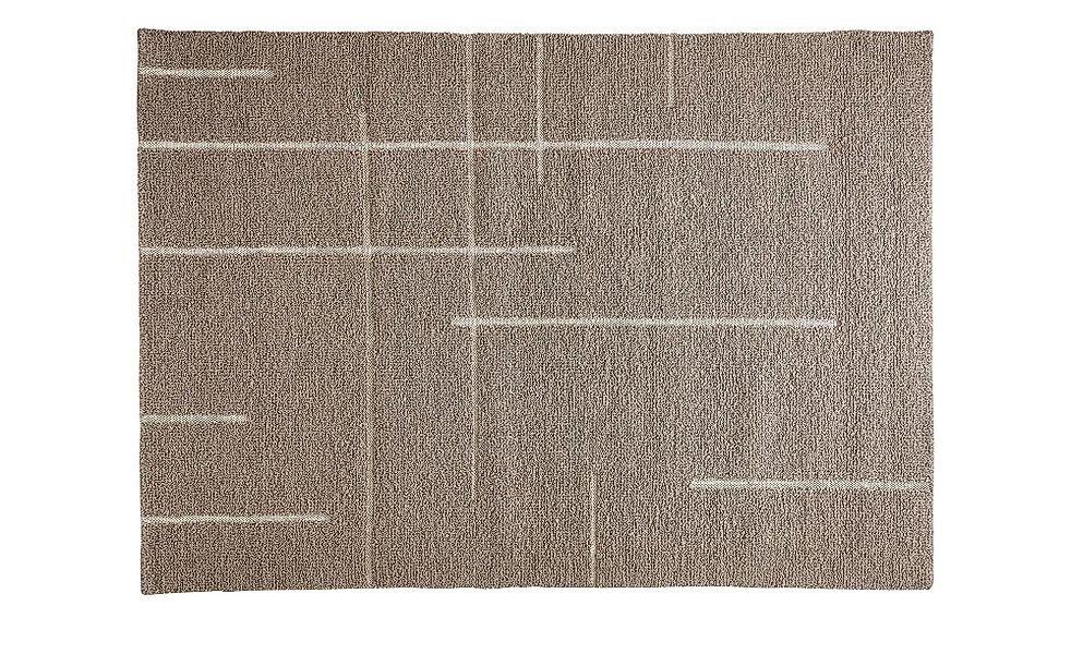 Handweb-Teppich  Boutique ¦ braun ¦ Wolle,Baumwolle ¦ Maße (cm): B: 120 Tep günstig online kaufen