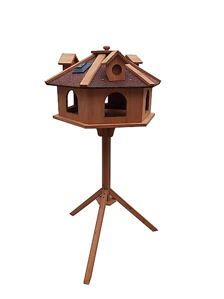 MYPETS Vogelhaus ALPENZAUBER L Licht+Ständer Vogelfutterhaus günstig online kaufen
