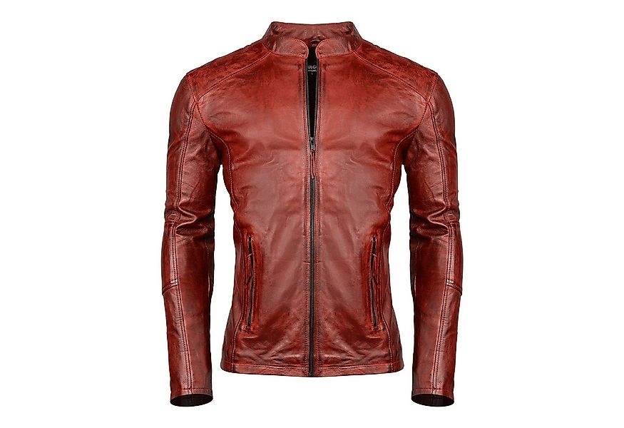 PAULGOS Lederjacke Herren Jacke Übergangsjacke Biker Look 100% Echtleder D3 günstig online kaufen