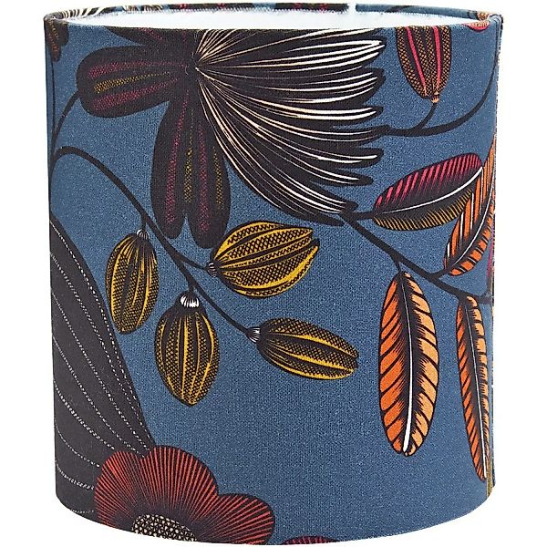 PR Home Celyn Orphee Lampenschirm Blau mit Blättern E27 20x21,5cm günstig online kaufen