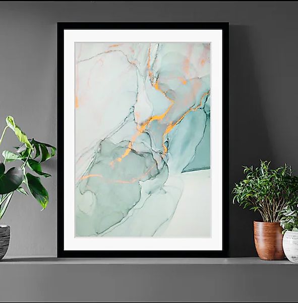 queence Bild »Inga«, Abstrakt, Marmor, gerahmt, Abstrakt günstig online kaufen