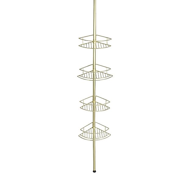 Wenko Teleskop-Eckregal Dolcedo Rostfrei Gold Matt günstig online kaufen
