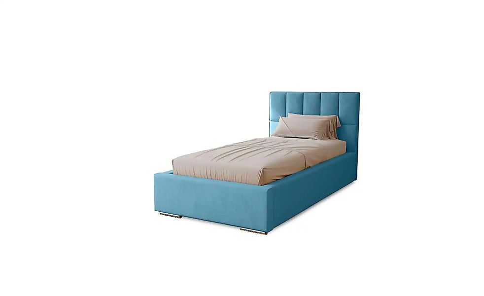 Polsterbett mit Stauraum Draven ¦ blau ¦ Maße (cm): B: 95 H: 100 Betten > P günstig online kaufen