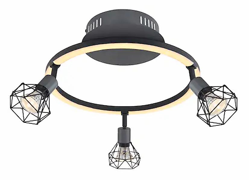 GLOBO LIGHTING Deckenstrahler »JUTTA« LED-Modul 1 Stk. Warmweiß günstig online kaufen