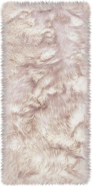 my home Hochflor-Läufer "Sammo" rechteckig 60 mm Höhe Kunstfell, leuchtende günstig online kaufen