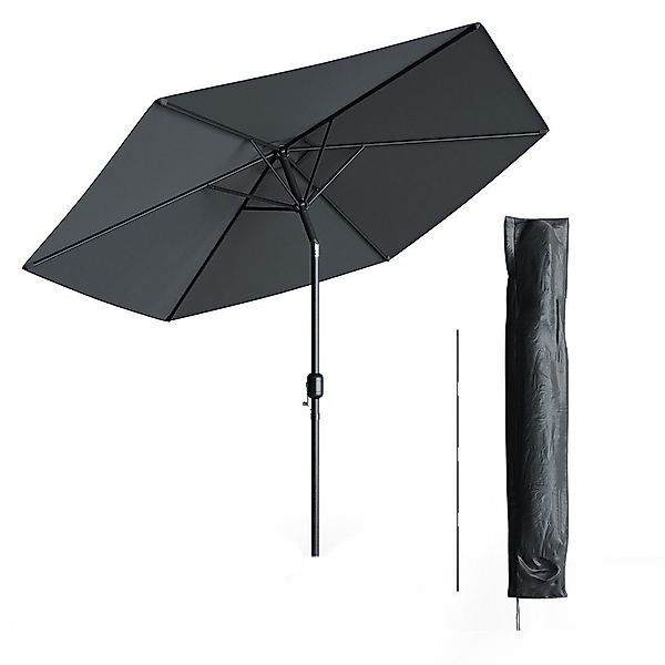 OK-Living Sonnenschirm, Anthrazit, 270 cm mit günstig online kaufen