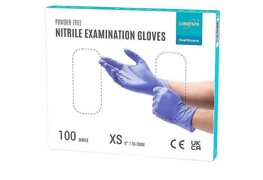 EUROPAPA Nitril-Handschuhe Medical Einmalhandschuhe Untersuchungshandschuhe günstig online kaufen