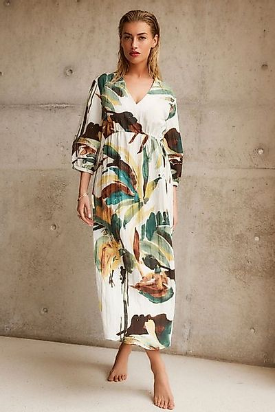 Next Midikleid Bedrucktes, strukturiertes Midikleid mit günstig online kaufen