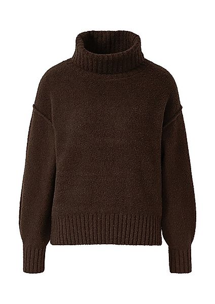 s.Oliver Longpullover Strickpullover Bouclé-Strickpullover mit Rollkragen günstig online kaufen