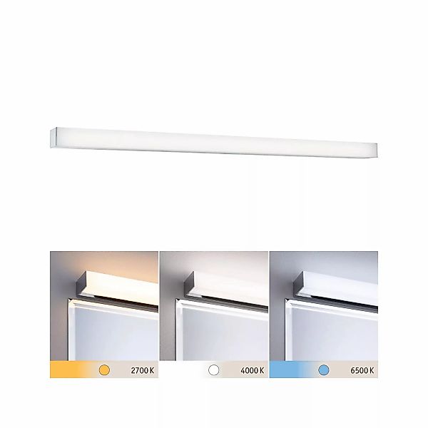 LED Leiste Homespa in Chrom und Weiß 8,7W 800lm IP44 900mm günstig online kaufen