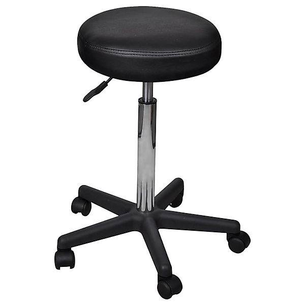 vidaXL Bürostuhl Bürohocker 2 Stk. Schwarz günstig online kaufen