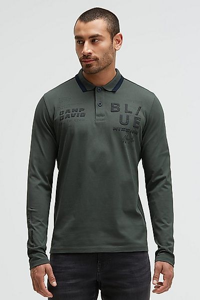 CAMP DAVID Langarm-Poloshirt aus Baumwolle günstig online kaufen