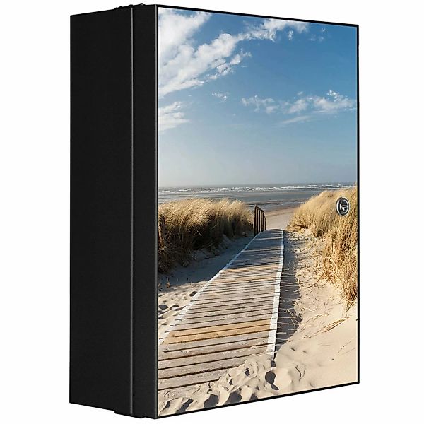 Banjado XXL Medizinschrank Abschliessbar 35x46x15cm Arzneischrank Anthrazit günstig online kaufen