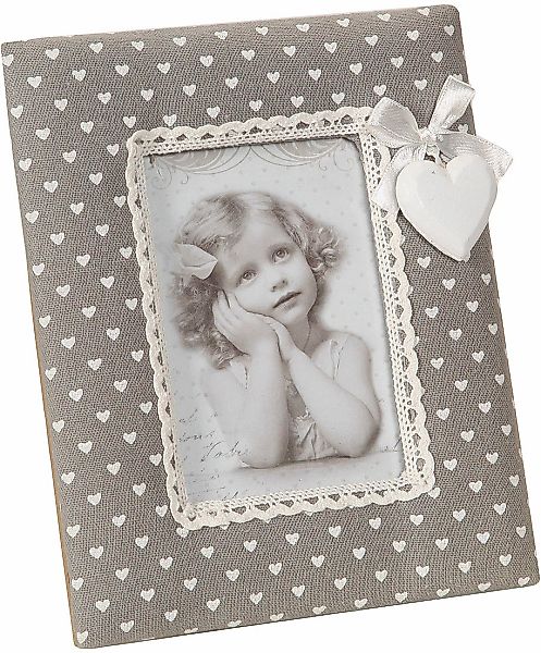 Ambiente Haus Einzelrahmen "Stoff Fotorahmen - grau 20x16cm", (1 St.) günstig online kaufen