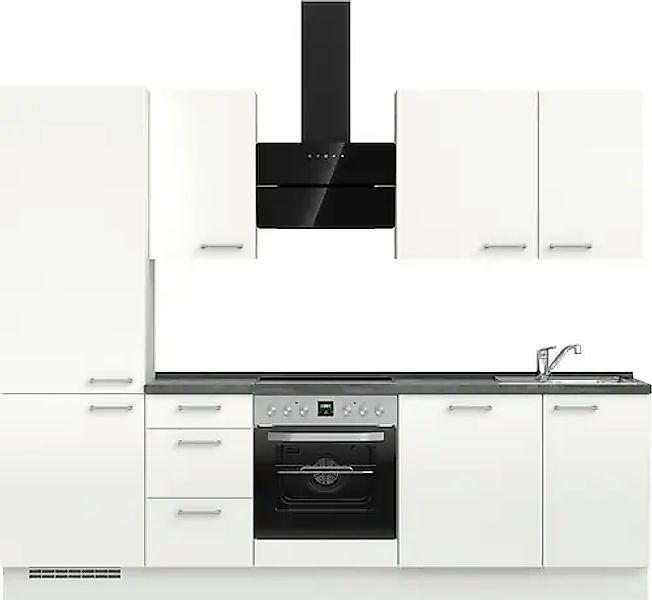 nobilia® Küchenzeile »"Laser II"«, vormontiert, Ausrichtung wählbar, Breite günstig online kaufen