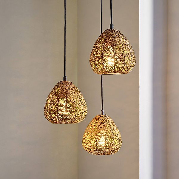 OSRAM Hängelampe Decor Paper Drop, 3-fl. rund, beige, E27 günstig online kaufen