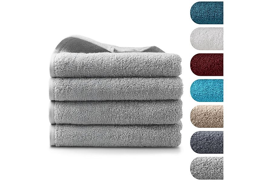 BARBONS Badetücher Duschtücher Set, Handtücher 4-tlg 70x140cm Badetuch, Han günstig online kaufen