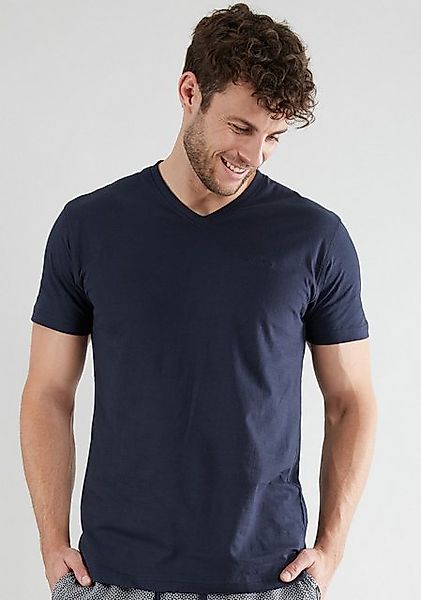 GÖTZBURG Pyjamaoberteil New York V-Ausschnitt, Kurzarm günstig online kaufen