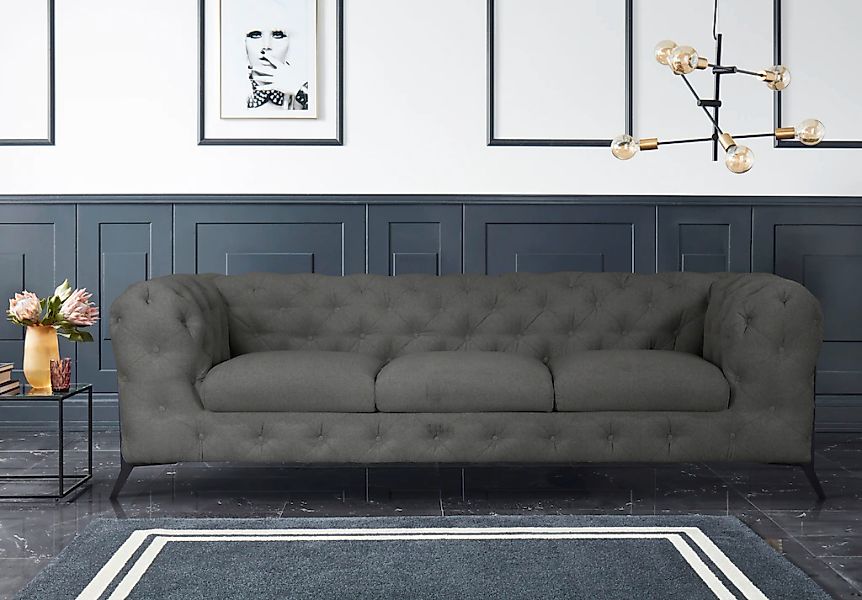 Leonique Chesterfield-Sofa "Amaury", aufwändige Knopfheftung, moderne Chest günstig online kaufen