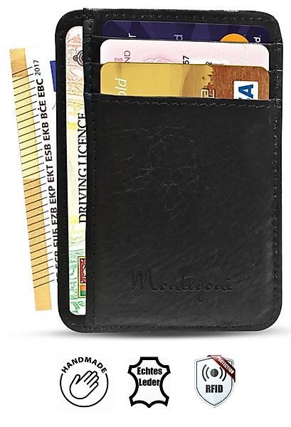 Wrischan Kartenetui 100% Echtleder Kartenetui SEHR Slim und FLACH Kreditkar günstig online kaufen