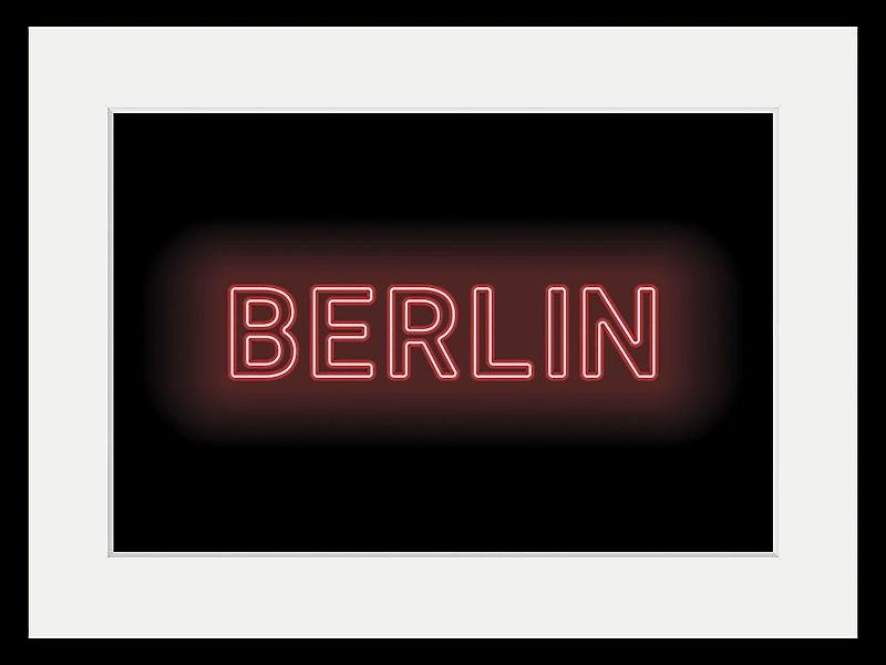 queence Bild »BERLIN LIGHTS«, Städte-Schriftzug-Berlin, (1 St.), HD Premium günstig online kaufen