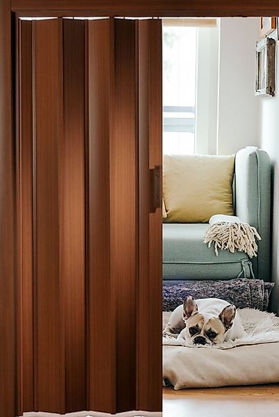 Forte Falttür Falttür Schiebetür Nischentür B 88,5 x H 202 cm Mahagoni kürz günstig online kaufen